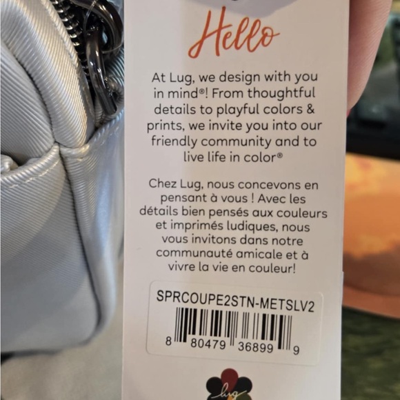 LUG Super Coupe 2 Satin Luxe VL Metallic Silver/Multi Stripe Lining 🩶🤍🩷🩵💜 BNWT - Picture 6 of 10